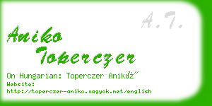 aniko toperczer business card